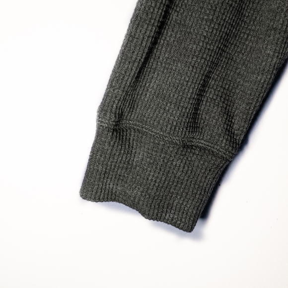 KARBON GREEN LONG SLEEVE 3 BUTTON MEN'S SWEATSHIRT - Picture 2 of 7